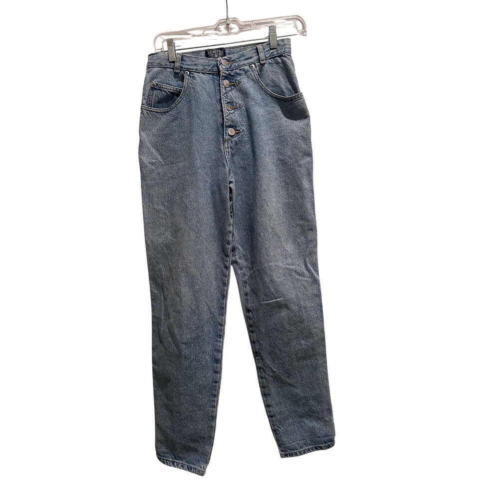 Palmettos Vintage 80s 90s High Rise‎ Mom Jeans Button Fly Light Wash 26 Waist